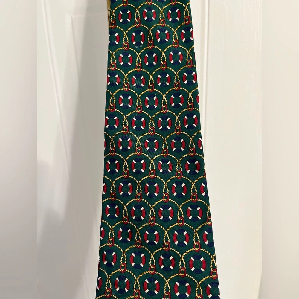 100% silk vintage Tommy Hilfiger nautical tie